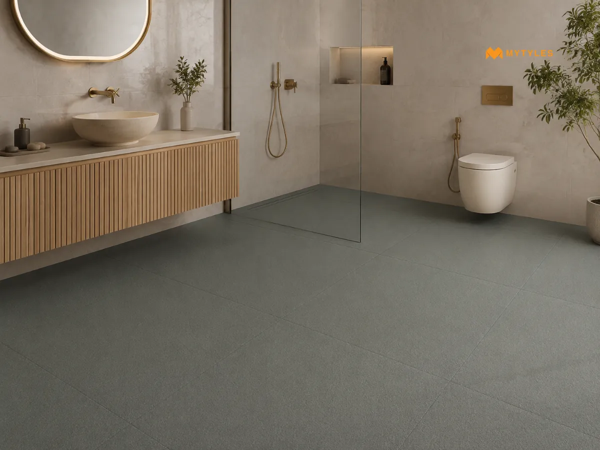 Anti Skid Vitrified Tile in Bathroom Floor